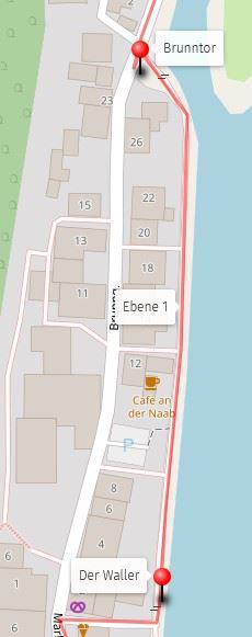 Skizze: An der Uferpromenade zum Brunntor